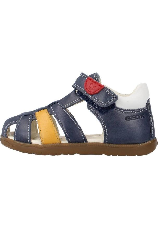 Sandały Geox Model B Sandal Macchia Boy Kolor Niebieski. Kolor: niebieski. Materiał: skóra. Sezon: lato