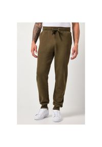 JAY-PI - Męskie Spodnie dresowe ściągane sznurkiem nowoczesny krój do roz. 8XL. Kolekcja: plus size. Kolor: brązowy. Materiał: bawełna, poliester, materiał. Długość: długie #1