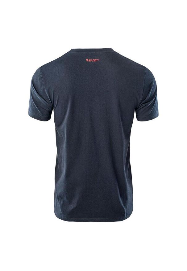 Hi-tec - T-shirt Męski Rakan. Kolor: niebieski. Sport: turystyka piesza