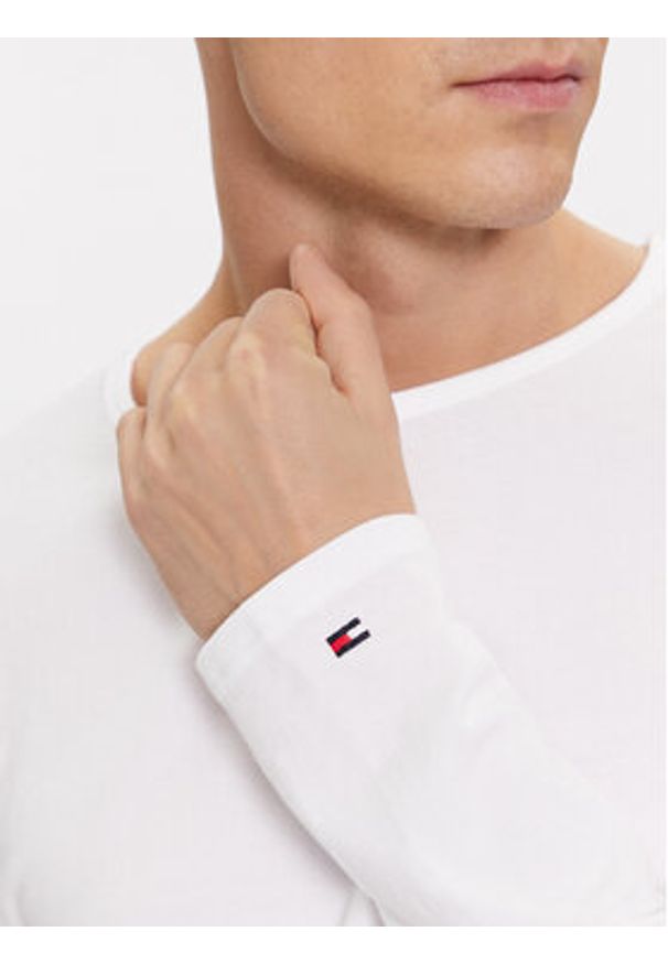TOMMY HILFIGER - Tommy Hilfiger Komplet 3 longsleeve UM0UM03022 Biały Slim Fit. Kolor: biały. Materiał: bawełna. Długość rękawa: długi rękaw