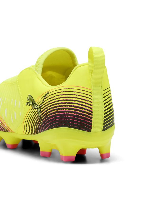 Puma - Młodzieżowe buty piłkarskie FUTURE 8 MATCH LL FG/AG PUMA. Kolor: czarny, różowy, wielokolorowy, żółty. Sport: piłka nożna
