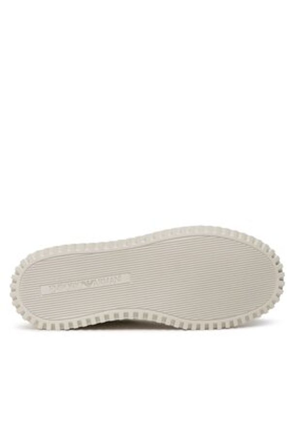 Emporio Armani Sneakersy X4X609 XN734 S437 Biały. Kolor: biały. Materiał: skóra