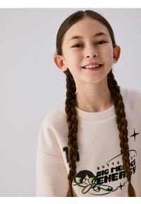 Reserved - Bluza Atomówki - kremowy. Kolor: kremowy. Materiał: bawełna #1