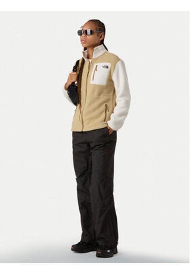 The North Face Polar Yumiori NF0A8E88 Beżowy Regular Fit. Kolor: beżowy. Materiał: syntetyk