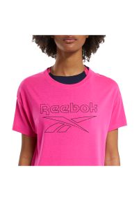 Koszulka sportowa damska Reebok Workout Ready FU2315. Materiał: materiał, dzianina, skóra, wiskoza, poliester. Wzór: gładki. Sport: fitness #3