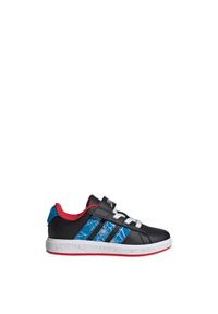 Adidas - Pantofelki dla dzieci adidas Marvel Spider-Man Grand. Zapięcie: pasek. Kolor: czerwony, wielokolorowy, niebieski, czarny. Wzór: motyw z bajki