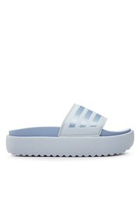 Adidas - adidas Klapki Adilette Platform Slides HQ6181 Niebieski. Kolor: niebieski. Materiał: syntetyk. Obcas: na platformie