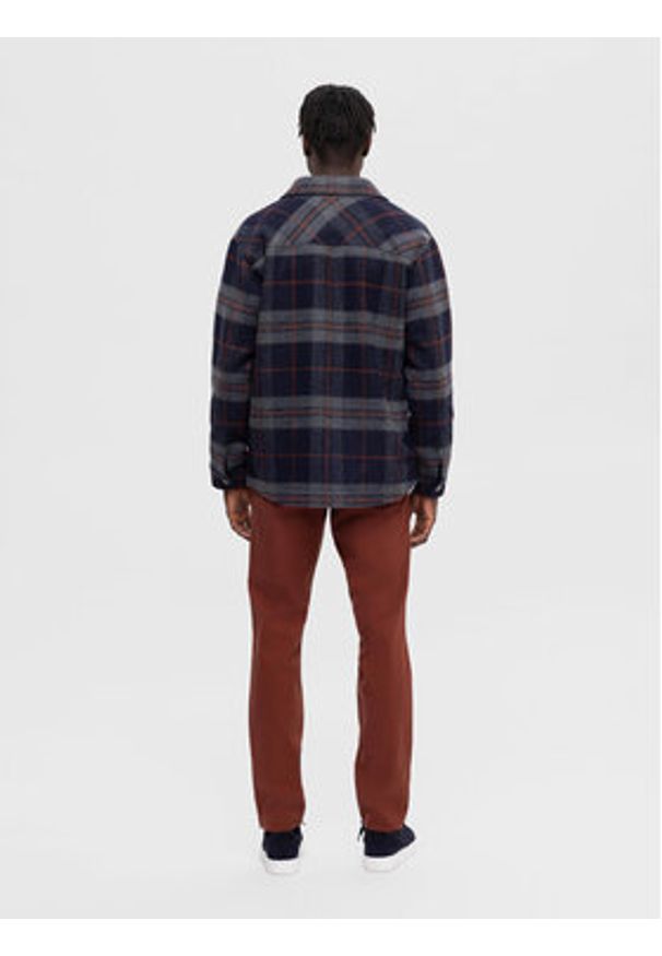 Selected Homme Kurtka przejściowa 16089399 Granatowy Regular Fit. Kolor: niebieski. Materiał: syntetyk, wełna