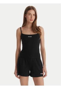 Guess Top E6GP02 J1314 Czarny Regular Fit. Kolor: czarny. Materiał: bawełna #1