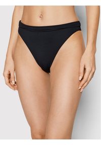 Seafolly Dół od bikini Rise 40515-942 Czarny. Kolor: czarny. Materiał: syntetyk