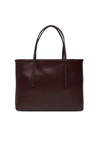 Calvin Klein Torebka Emblem Aop Small Tote LV04F3267G Bordowy. Kolor: czerwony. Materiał: skórzane #5