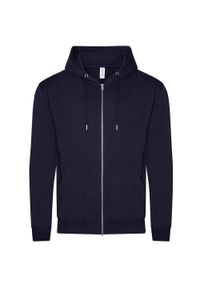 AWDIS - Organiczna Bluza Z Kapturem Dla Dorosłych Unisex. Typ kołnierza: kaptur. Kolor: niebieski