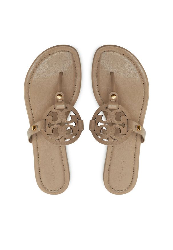 Japonki Tory Burch. Kolor: brązowy