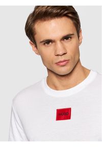 Hugo T-Shirt Diragolino 212 50447978 Biały Regular Fit. Kolor: biały. Materiał: bawełna