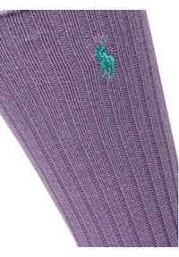Polo Ralph Lauren Skarpety wysokie unisex 449915908044 Fioletowy. Kolor: fioletowy. Materiał: bawełna, materiał