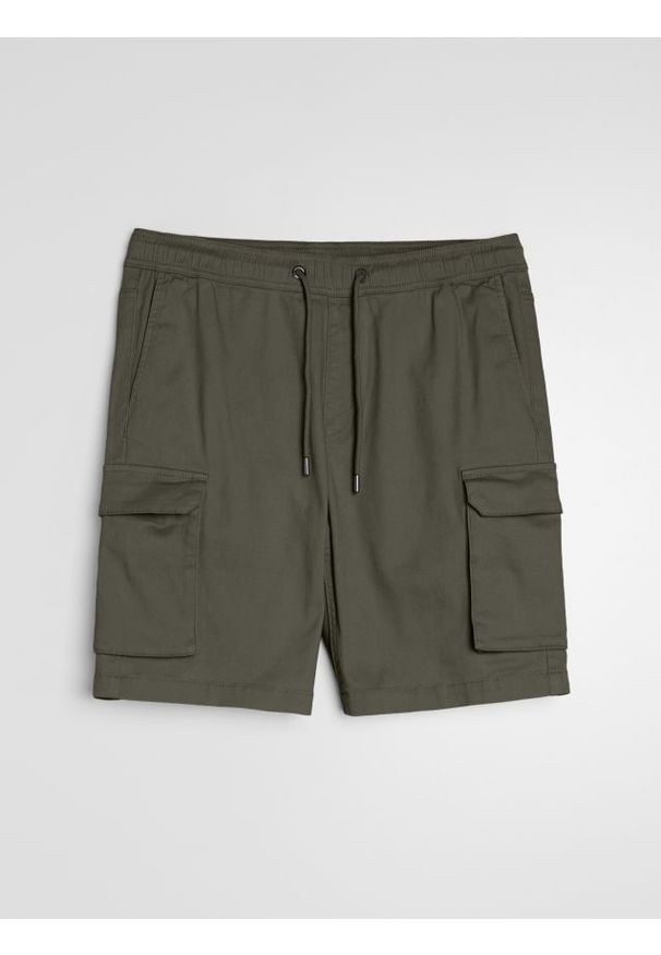 Sinsay - Szorty cargo - khaki. Kolor: brązowy