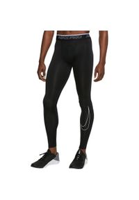 Nike - Męskie Rajstopy DriFIT. Kolor: czarny. Długość: długie