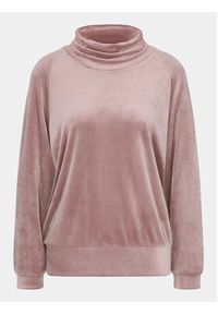 Triumph Bluza Cozy Comfort Velour Sweater 10216547 Brązowy Regular Fit. Kolor: brązowy. Materiał: welur #3