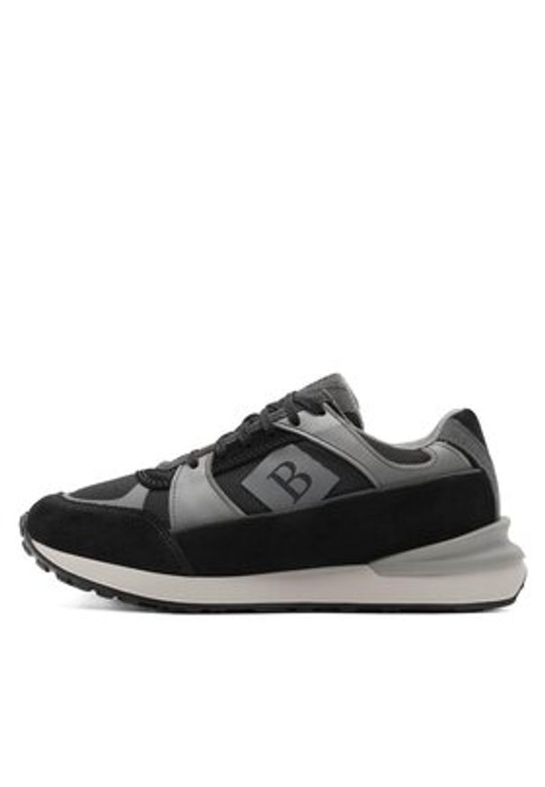 Badura Sneakersy GRAFTON-23 MB Czarny. Kolor: czarny. Materiał: zamsz, skóra