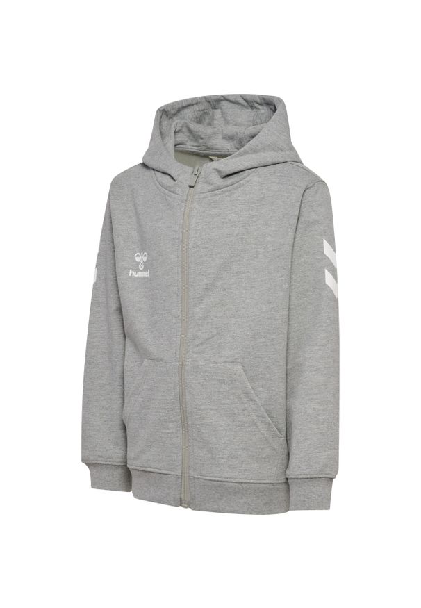 Dziecięca bluza z kapturem zapinana na zamek Hummel 2.0 Chevron. Typ kołnierza: kaptur. Kolor: szary