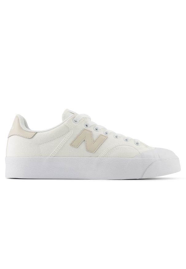 Buty unisex New Balance BB100CGN – białe. Okazja: na co dzień. Kolor: biały. Materiał: materiał, syntetyk, guma. Szerokość cholewki: normalna. Obcas: na platformie