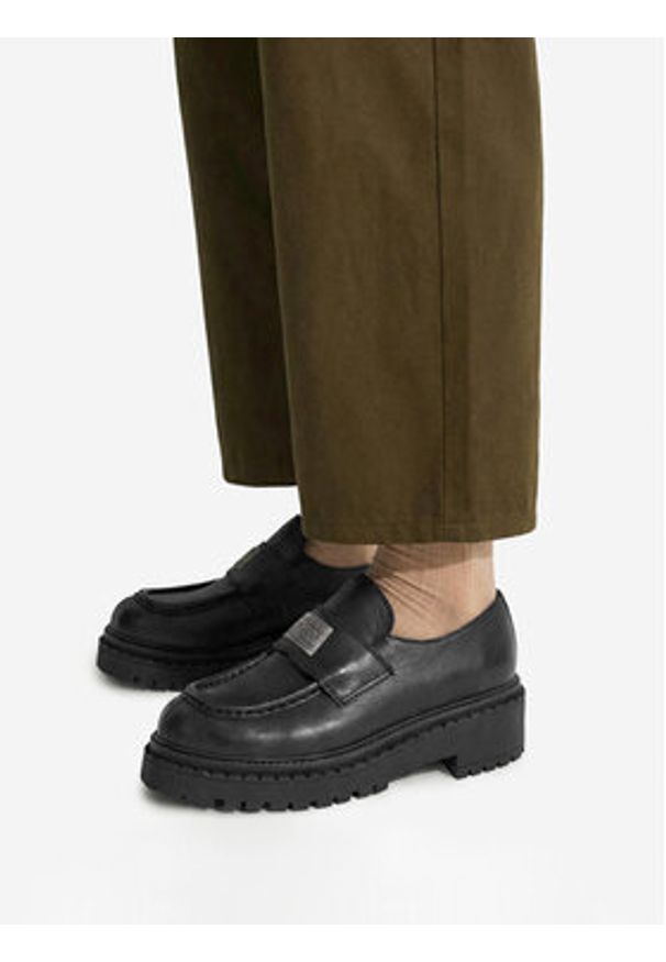 G-Star RAW - G-Star Raw Loafersy EO-DOLUNAY-25FW05 Czarny. Kolor: czarny. Materiał: skóra