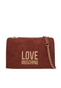 Love Moschino - LOVE MOSCHINO Torebka JC4122PP0NKB120A Brązowy. Kolor: brązowy. Materiał: skórzane