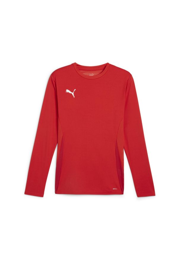 Dżersej z długim rękawem Puma TeamGoal. Kolor: czerwony. Materiał: jersey. Długość rękawa: długi rękaw. Długość: długie. Sport: piłka nożna
