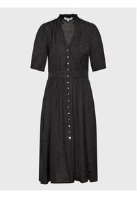Morgan Sukienka koszulowa 222-RANISA Czarny Regular Fit. Kolor: czarny. Materiał: syntetyk. Typ sukienki: koszulowe