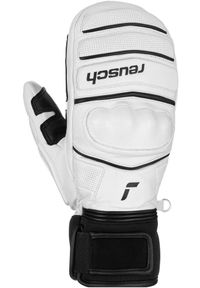 Rękawice narciarskie Reusch World Champ Mitten. Kolor: czarny, biały, wielokolorowy. Materiał: skóra. Sezon: zima. Sport: narciarstwo