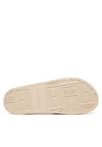 TOMMY HILFIGER - Tommy Hilfiger Klapki Th Braided Pool Slide FW0FW09203 Beżowy. Kolor: beżowy. Materiał: materiał #3