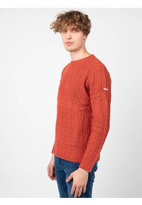 Pepe Jeans Sweter "New Jules" | PM702278 | New Jules | Mężczyzna | Czerwony, Pomarańczowy. Okazja: na co dzień. Kolor: czerwony, wielokolorowy, pomarańczowy. Materiał: akryl, wełna, poliamid. Wzór: ze splotem. Styl: casual