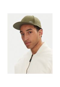Czapka z daszkiem Alpha Industries. Kolor: zielony #1
