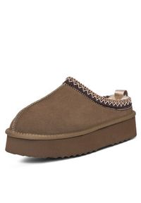 DeeZee Śniegowce 0B780P-P Khaki. Kolor: brązowy. Materiał: skóra, zamsz #7