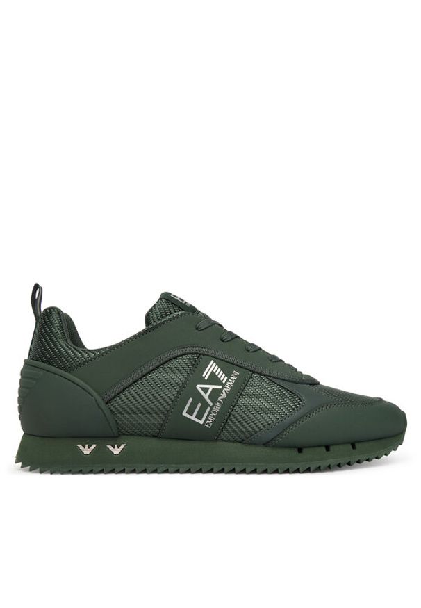 EA7 Emporio Armani Sneakersy 7X000337 AF18613 M7164 Zielony. Kolor: zielony. Materiał: skóra