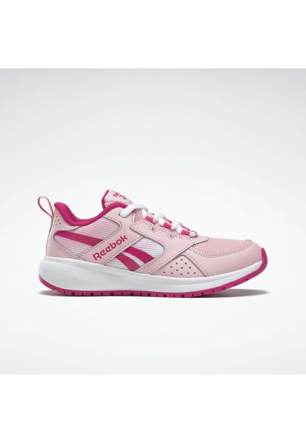 Buty do chodzenia dla dzieci Reebok Road Supreme. Zapięcie: sznurówki. Kolor: różowy, biały, wielokolorowy. Materiał: syntetyk, materiał. Szerokość cholewki: normalna. Sport: turystyka piesza