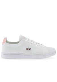 Buty Lacoste Carnaby Piquee 745SFA0021-B53 - białe. Okazja: na co dzień. Zapięcie: sznurówki. Kolor: biały. Materiał: guma, tkanina. Szerokość cholewki: normalna #1