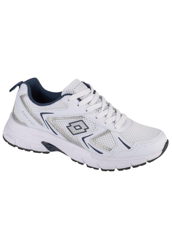 LOTTO - Buty sportowe Sneakersy damskie, Kitaura. Kolor: biały, wielokolorowy, szary. Materiał: guma, syntetyk, tkanina, materiał. Sport: turystyka piesza