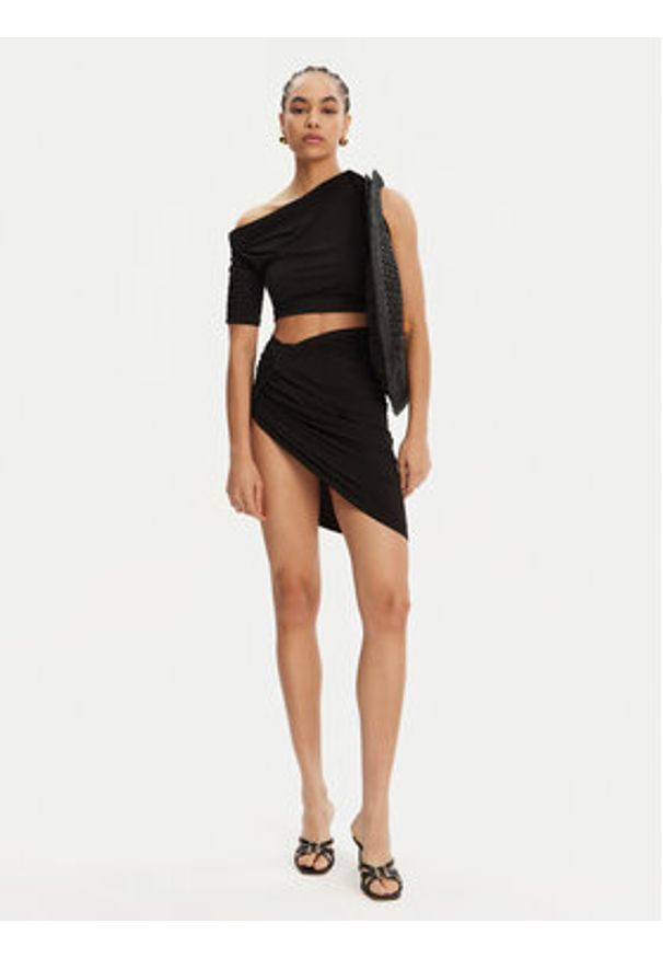 JACQUEMUS Spódnica mini 243SK064-2381 Czarny Regular Fit. Kolor: czarny. Materiał: wiskoza