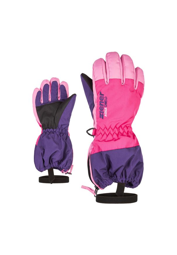 Ziener - Rękawice narciarskie dziecięce ZIENER Levio As Minis. Kolor: fioletowy, różowy, wielokolorowy. Sport: narciarstwo