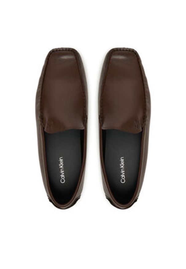 Calvin Klein Mokasyny Driver Lth HM0HM01864 Brązowy. Kolor: brązowy. Materiał: skóra