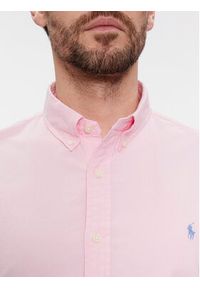 Polo Ralph Lauren Koszula 710804257027 Różowy Slim Fit. Typ kołnierza: polo. Kolor: różowy. Materiał: bawełna #4