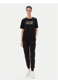 EA7 Emporio Armani T-Shirt 7W000098 AF12503 MC004 Czarny Loose Fit. Kolor: czarny. Materiał: bawełna