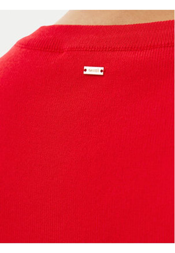 Gaudi Top 511FD43007 Czerwony Slim Fit. Kolor: czerwony. Materiał: syntetyk, wiskoza