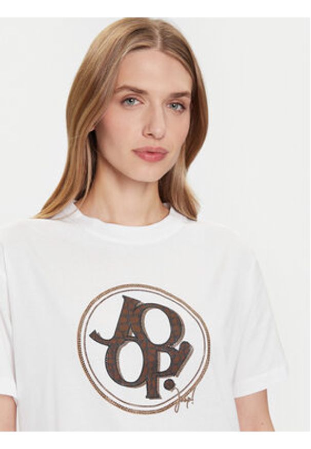 JOOP! T-Shirt 58 252JE58Tashi 30046236 Biały Regular Fit. Kolor: biały. Materiał: bawełna