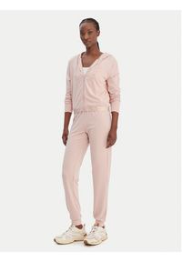 Guess Spodnie dresowe O6GB01 KCQP2 Różowy Regular Fit. Kolor: różowy. Materiał: wiskoza #2