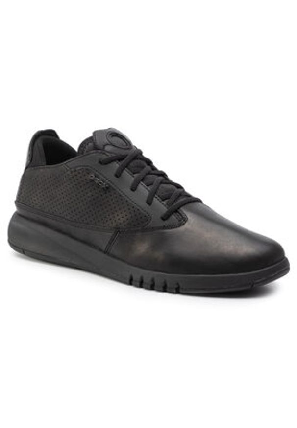 Geox Sneakersy U Aerantis A U927FA 00043 C9997 Czarny. Kolor: czarny. Materiał: skóra