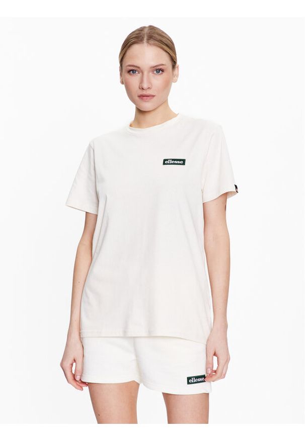 Ellesse T-Shirt Tolin SGR17945 Écru Regular Fit. Materiał: bawełna