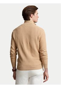 Polo Ralph Lauren Sweter 710932304500 Beżowy Regular Fit. Typ kołnierza: polo. Kolor: beżowy. Materiał: bawełna