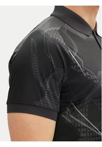 BOSS Polo Paddy Desert Active 50537757 Czarny Regular Fit. Typ kołnierza: polo. Kolor: czarny. Materiał: syntetyk #4